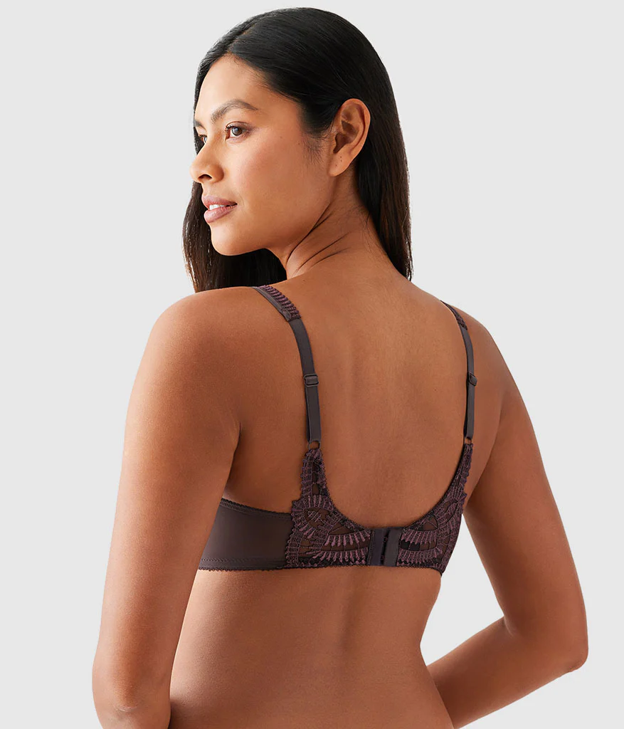 After Dark Balconette Bra: Raisin - Image 3