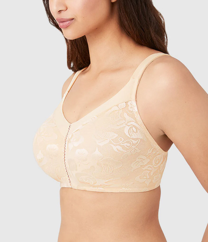 Awareness Full Figure Seamless Wire Free Bra: Sand - Image 2