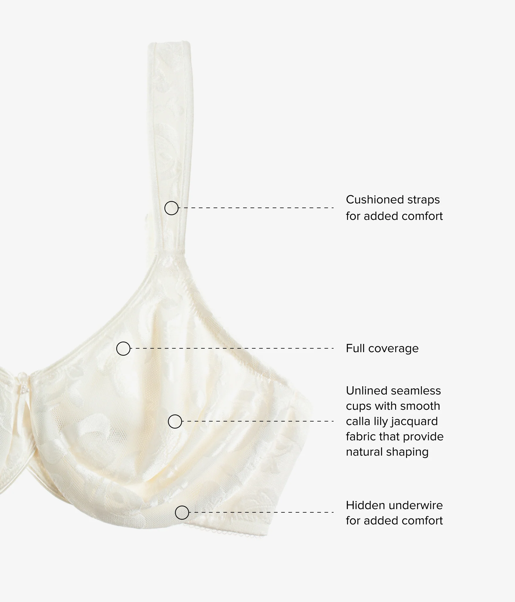 Awareness Underwire Bra: Ivory - Image 4