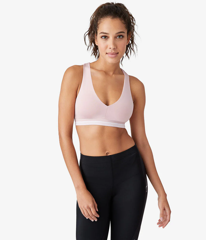 b.active Racerback Sport Bralette: Blush Pink - Image 4
