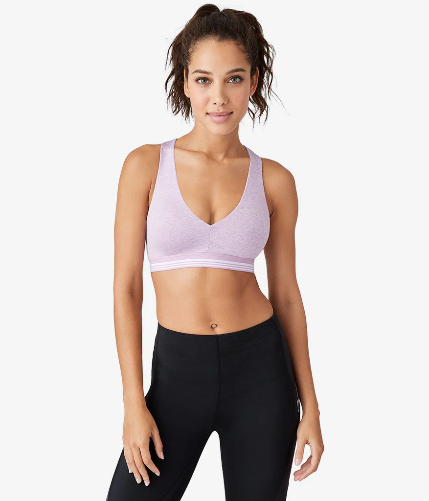 b.active Racerback Sport Bralette: Lavender Herb Heather - Image 4