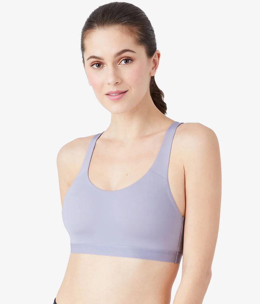 b.active Sport Crop: Lilac Gray