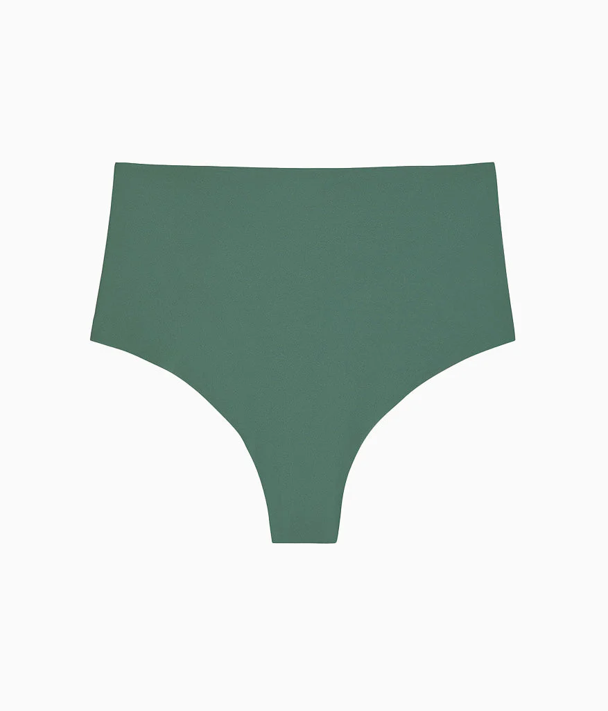 b.bare Hi-Waist Thong: Cilantro - Image 4