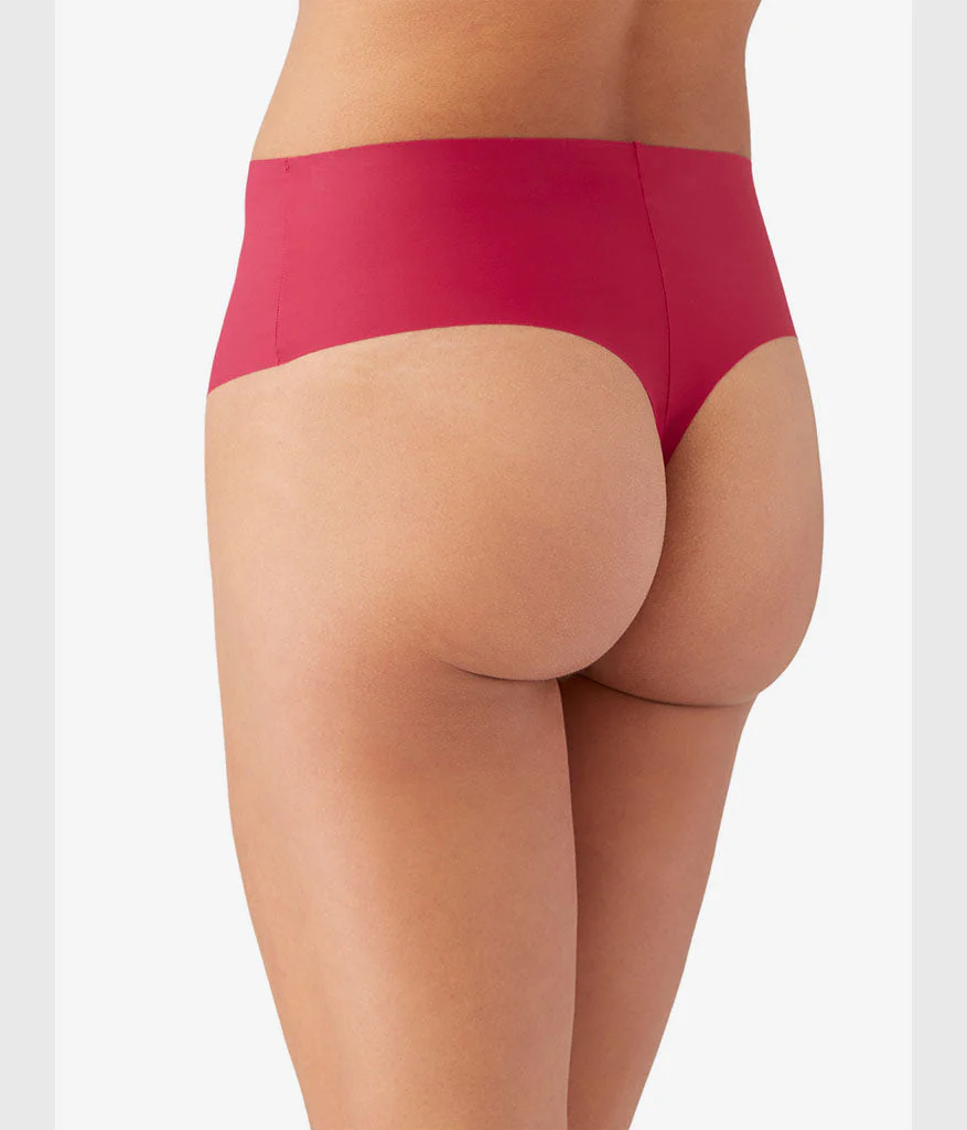b.bare Hi-Waist Thong: Persian Red - Image 3