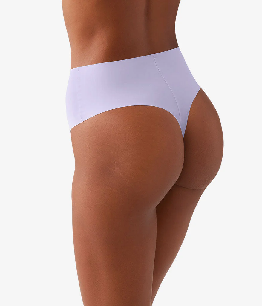 b.bare Hi-Waist Thong: Thistle - Image 3
