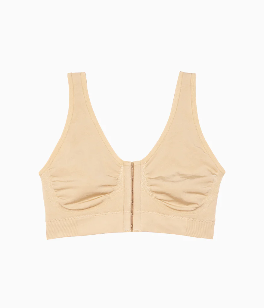B-Smooth® Front Close Bralette: Sand - Image 4