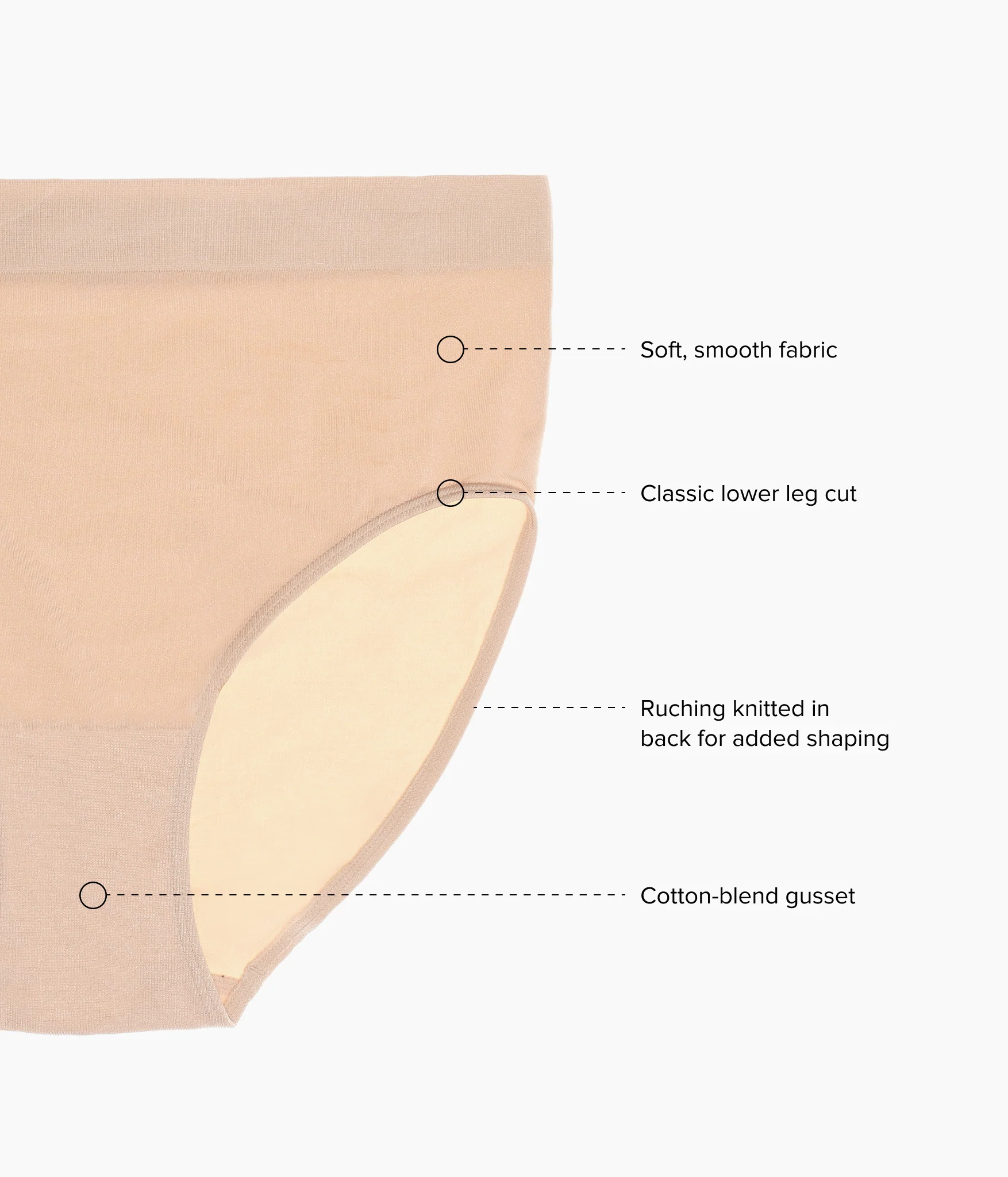 B-Smooth® Seamless Brief: Sand - Image 2
