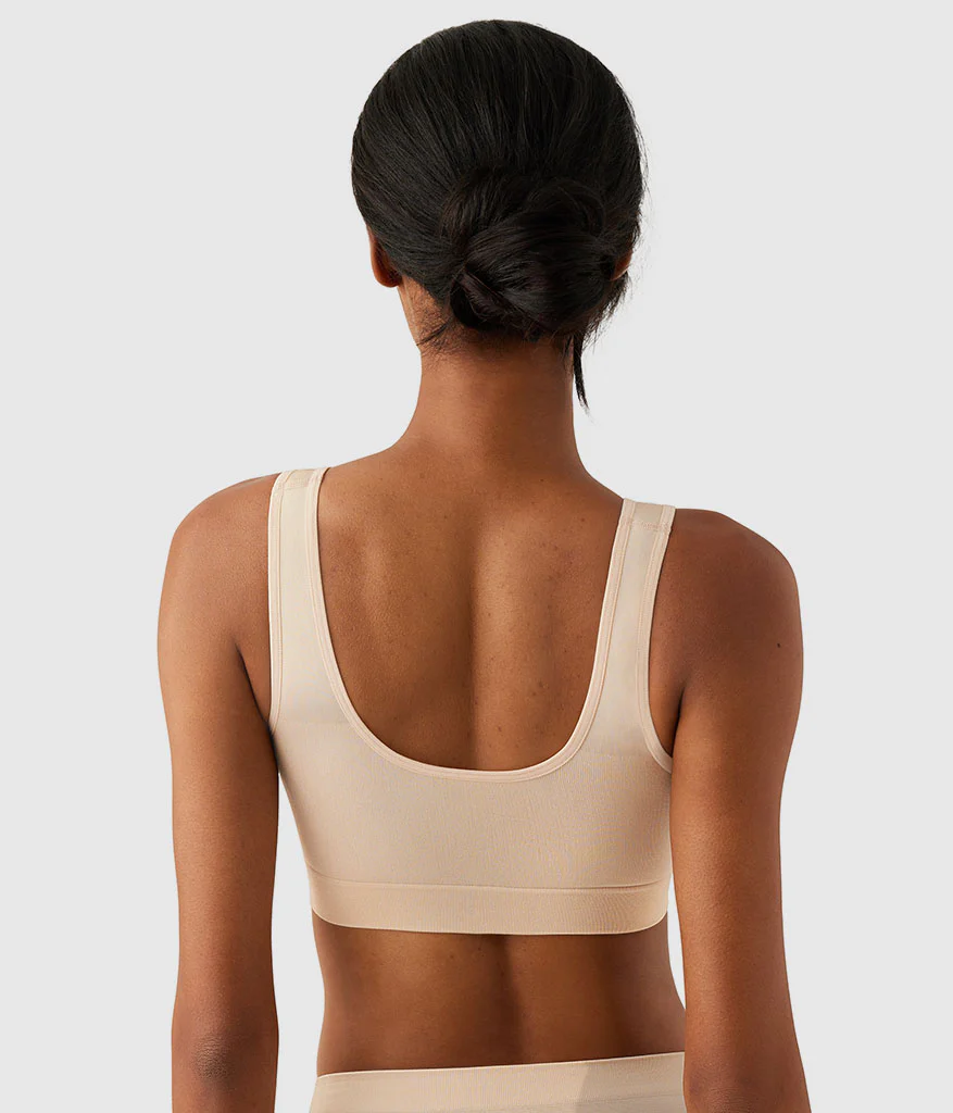 B-Smooth® Wire Free Bralette: Sand - Image 2