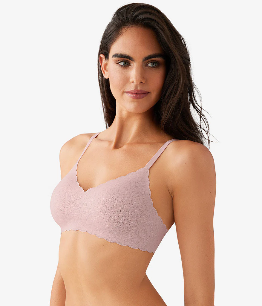 b.wow'd Lace Wire Free Bra: Blush Pink - Image 2