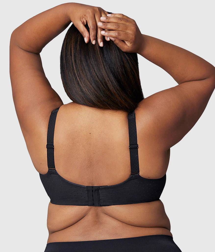 Back AppealĀ® H-K Cup Wire Free Bra: Black - Image 3