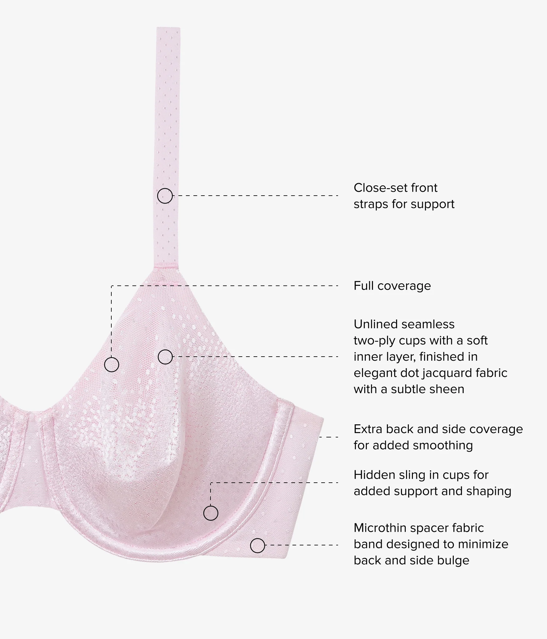 Back Appeal® Underwire Bra: Cradle Pink - Image 5