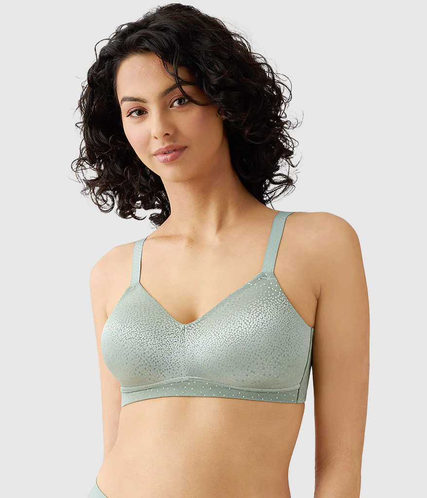 Back Appeal® Wire Free Bra: Iceberg Green
