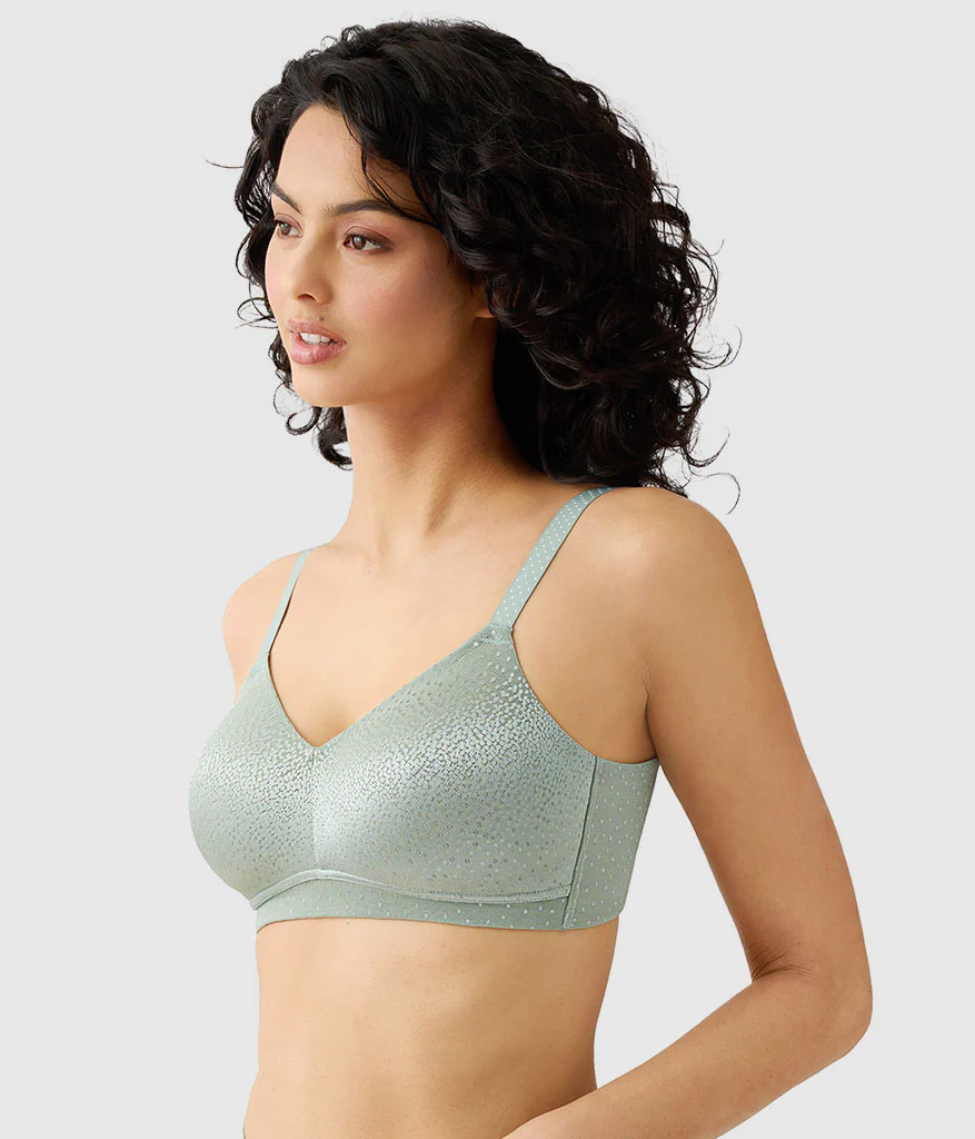 Back Appeal® Wire Free Bra: Iceberg Green - Image 2