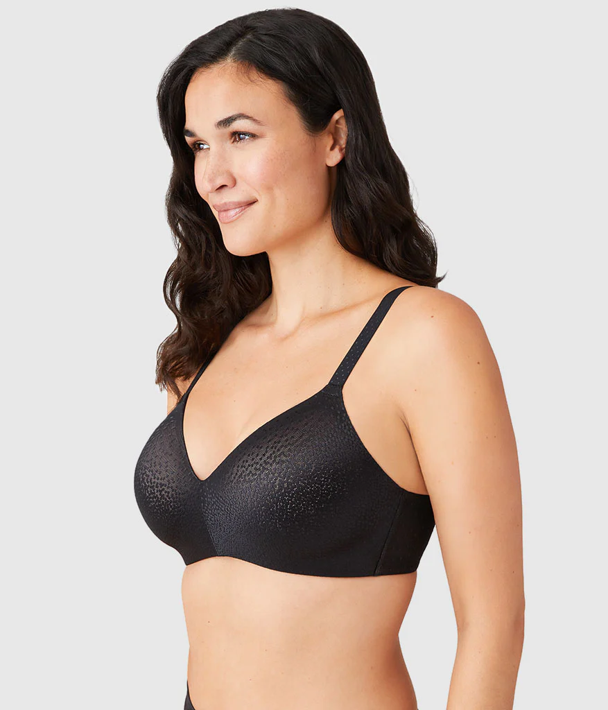 Back Appeal® Wire Free T-Shirt Bra: Black - Image 3