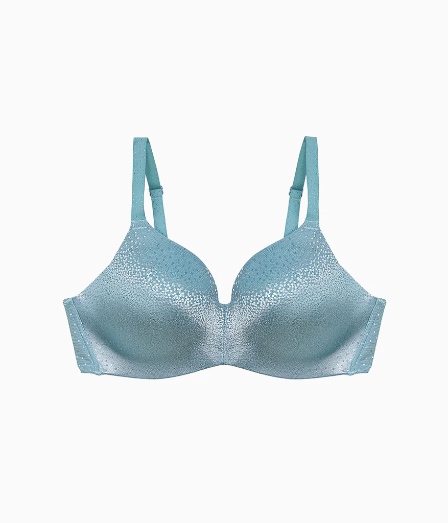 Back Appeal® Wire Free T-Shirt Bra: Stone Blue - Image 5