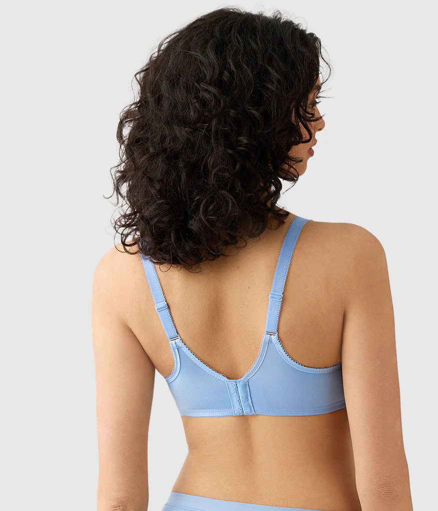 Basic Beauty Full Figure Seamless Underwire Bra: Bel Air Blue - Image 2