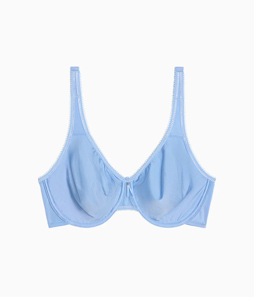 Basic Beauty Full Figure Seamless Underwire Bra: Bel Air Blue - Image 4