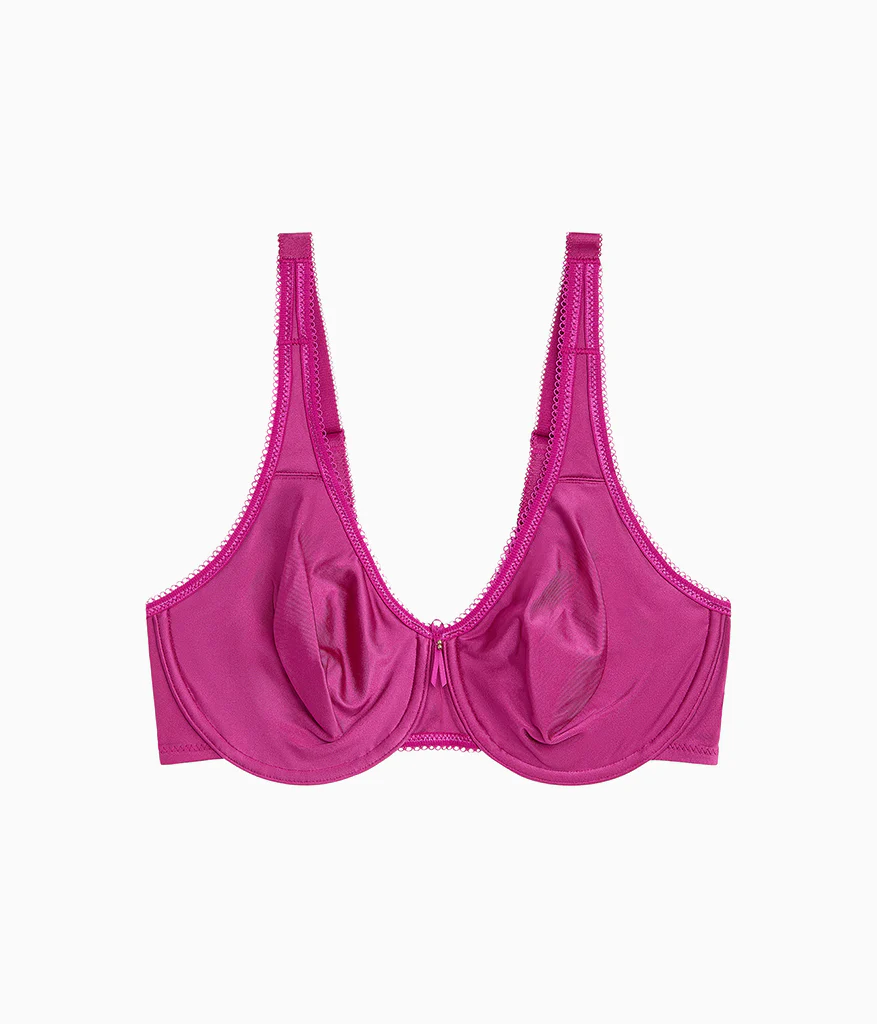 Basic Beauty Full Figure Seamless Underwire Bra: Berry Fizz - Image 4
