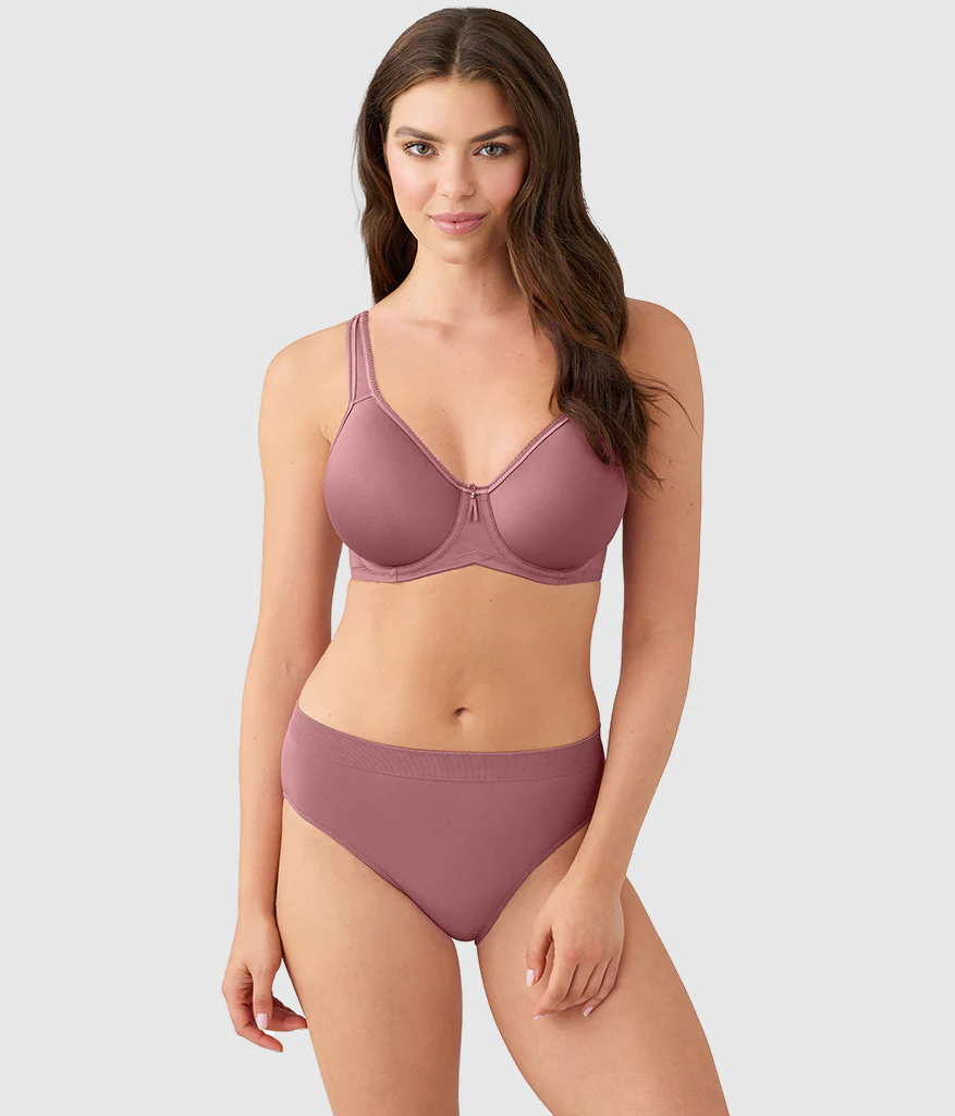 Basic Beauty Spacer Underwire T-Shirt Bra: Rose Brown - Image 4