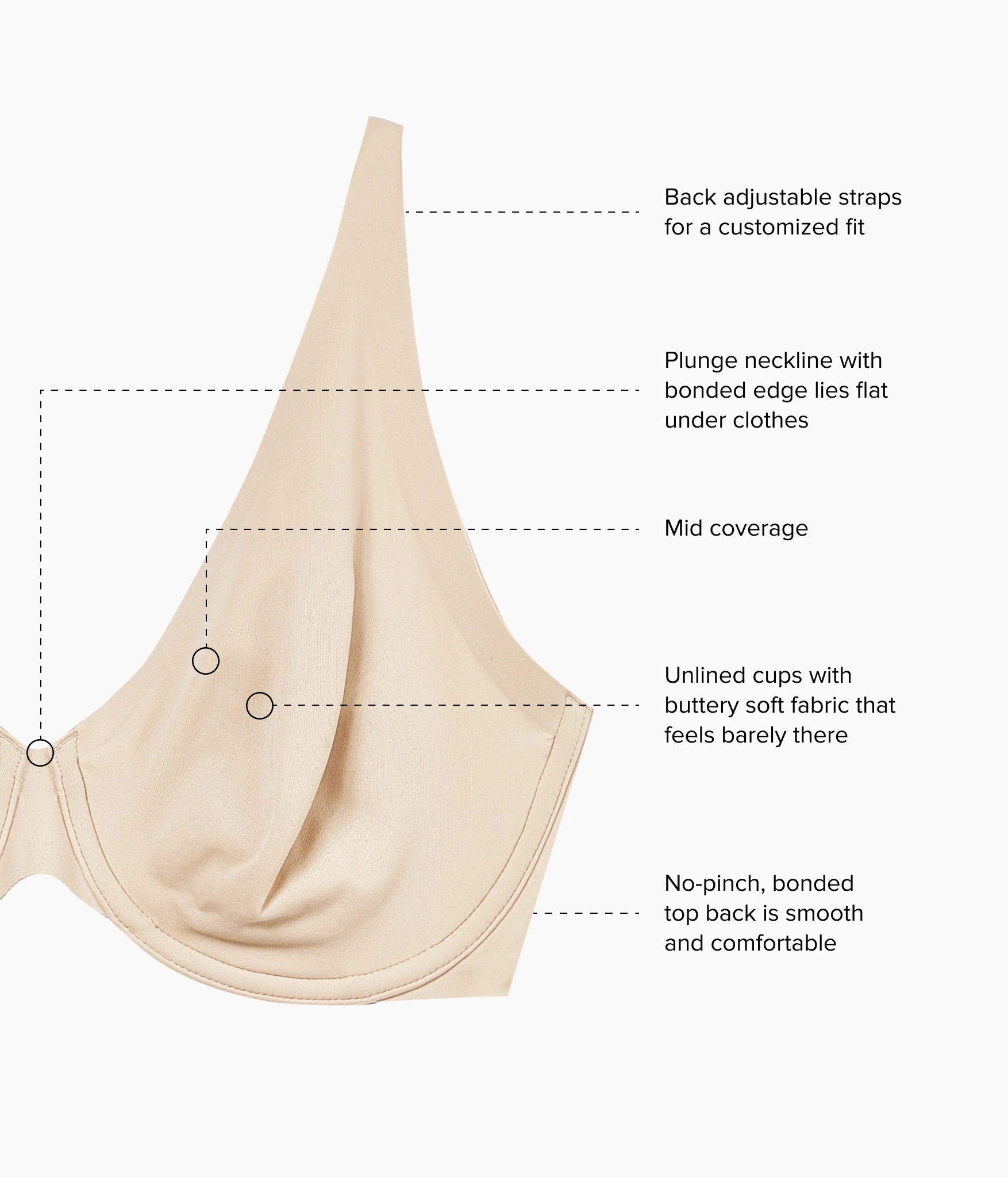 Better Than Braless™ Underwire Bra: Sand - Image 4