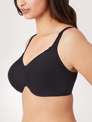 Bodysuede Ultra Full Figure Seamless Underwire Bra: Black - Image 4