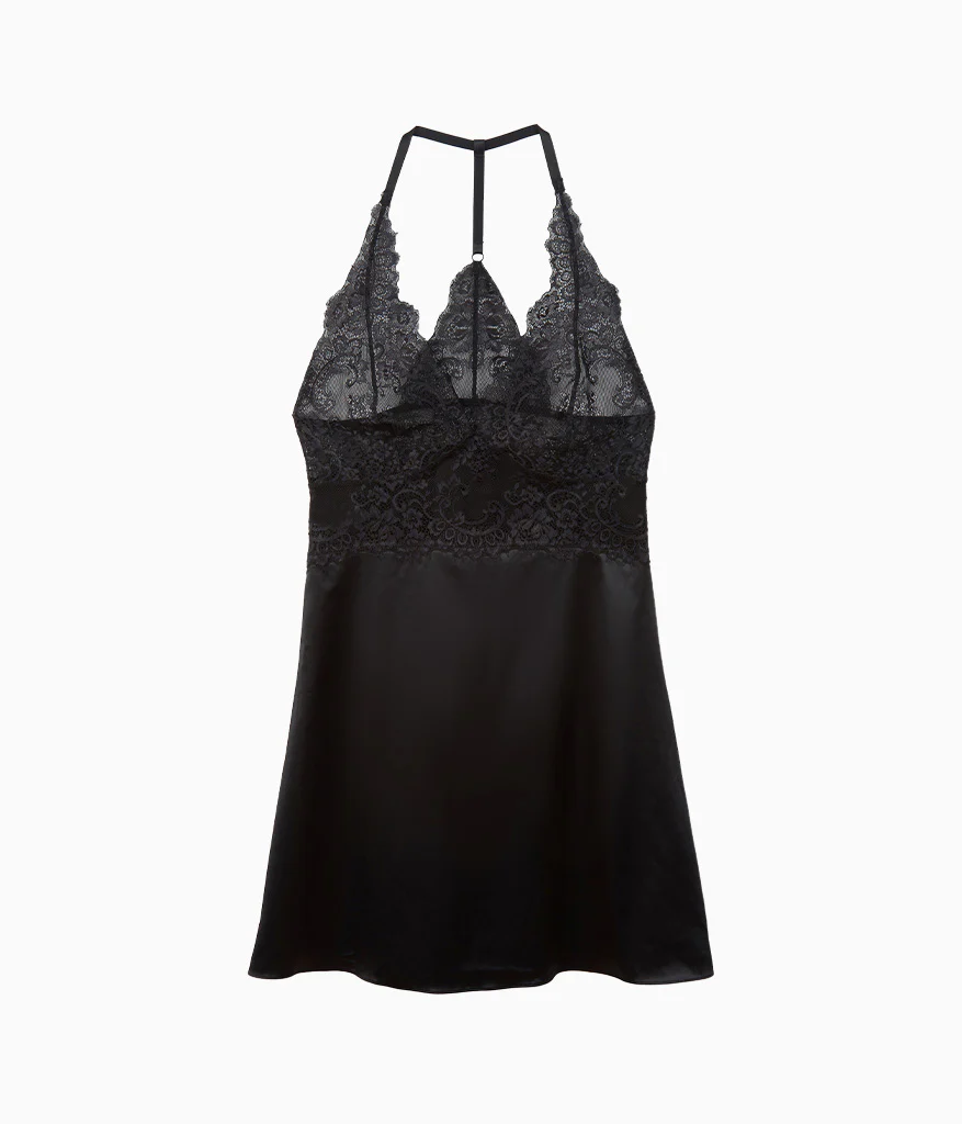 Center Stage Chemise: Black/Graphite - Image 4