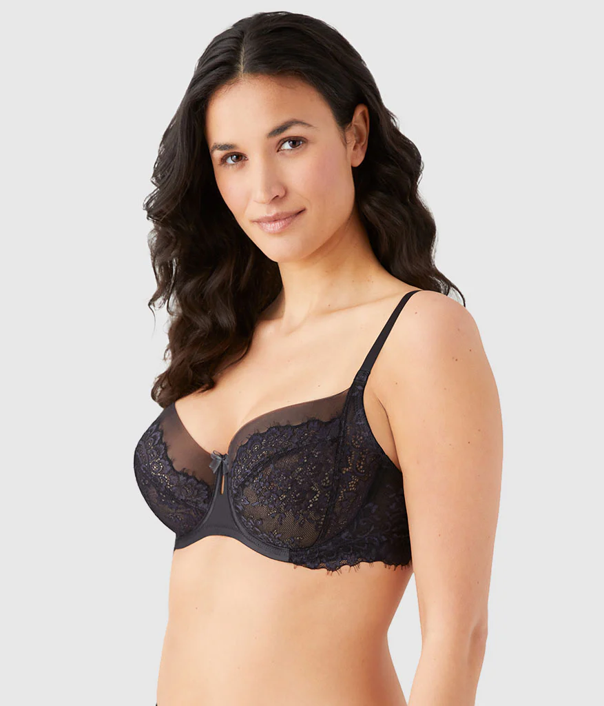 Center Stage Underwire Bra: Black/Graphite - Image 3