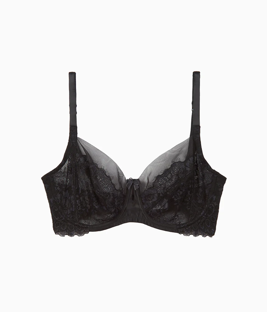 Center Stage Underwire Bra: Black/Graphite - Image 4