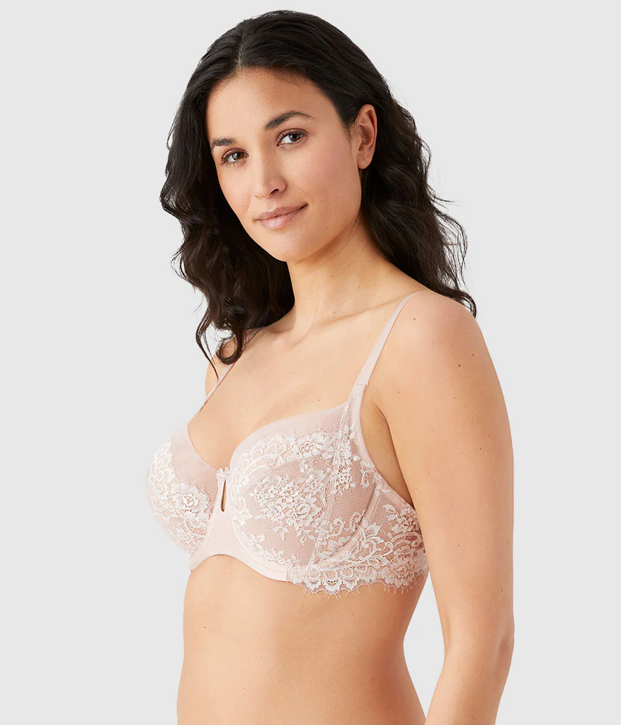 Center Stage Underwire Bra: Rose Dust/Angel Wing - Image 4