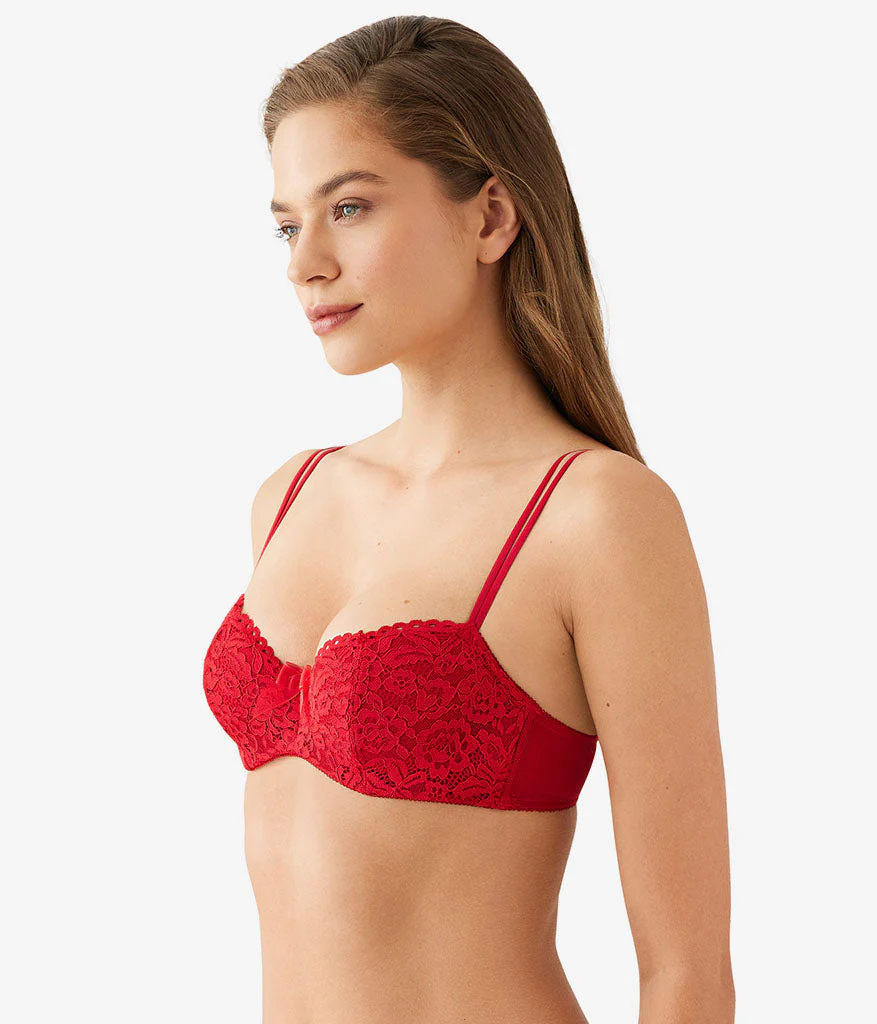 Ciao Bella Balconette Bra: Savvy Red - Image 2