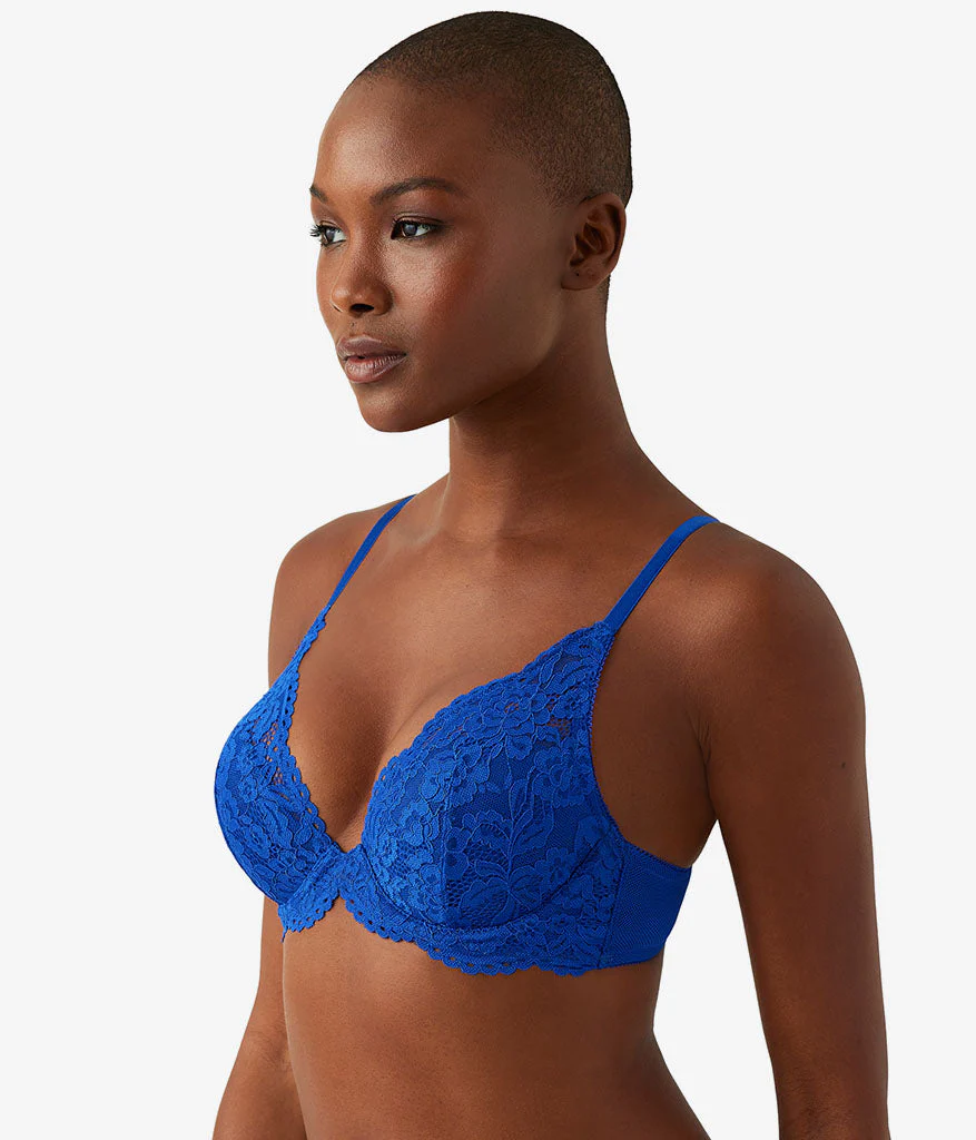 Ciao Bella Plunge Contour Bra: Surf Blue - Image 2
