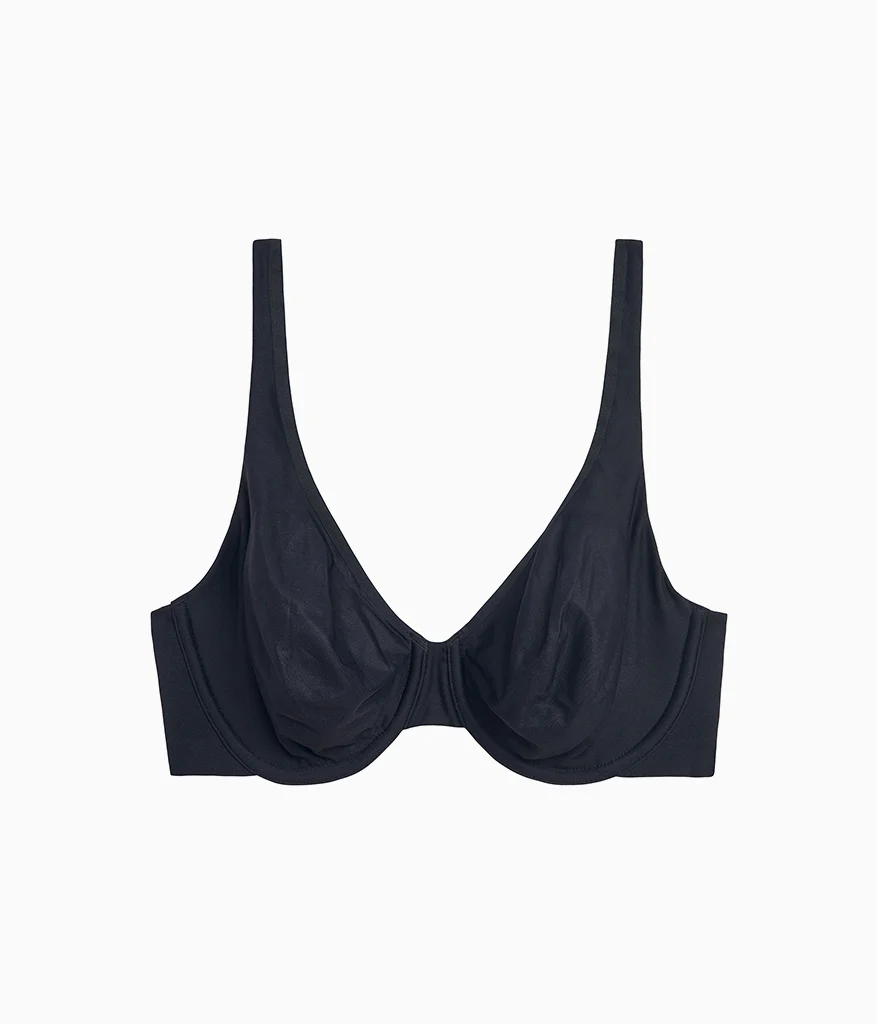 Comfortable Cool Underwire Bra: Black - Image 5