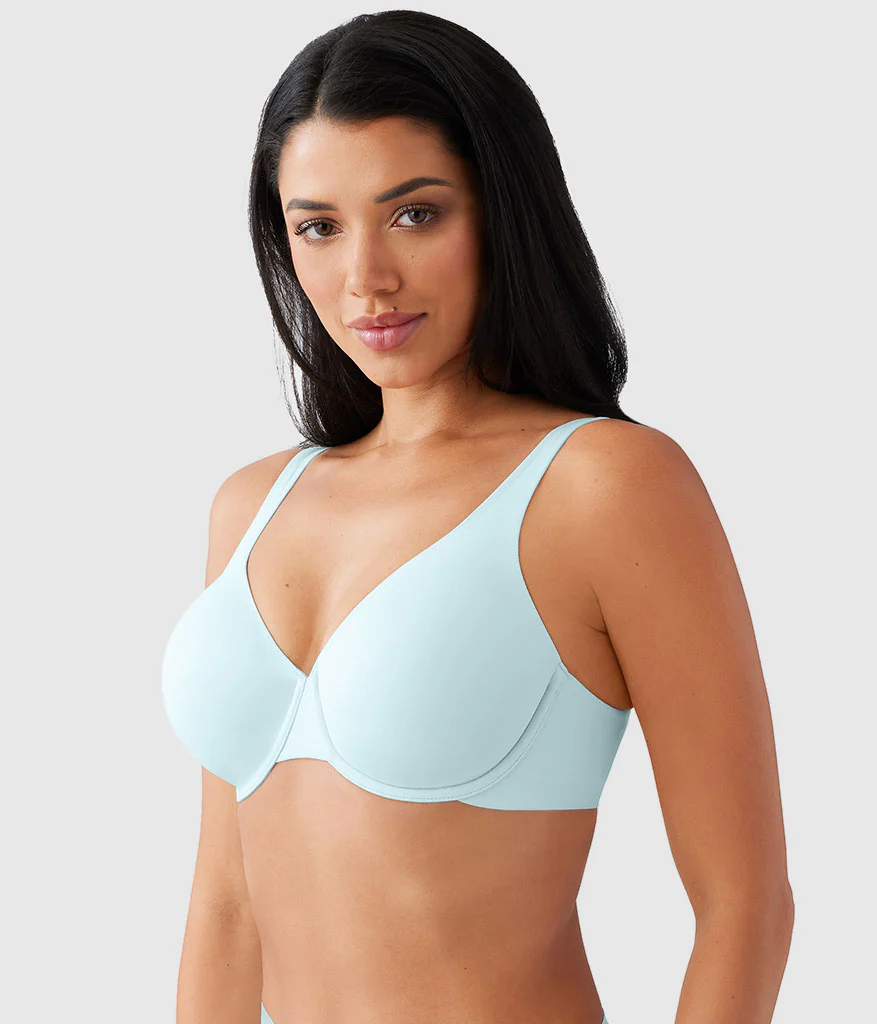 Comfortable Cool Underwire Bra: Pastel Blue - Image 2