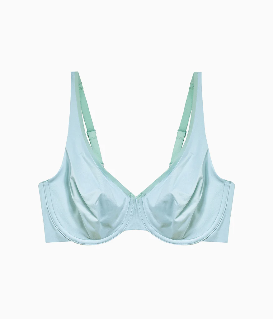 Comfortable Cool Underwire Bra: Pastel Blue - Image 5