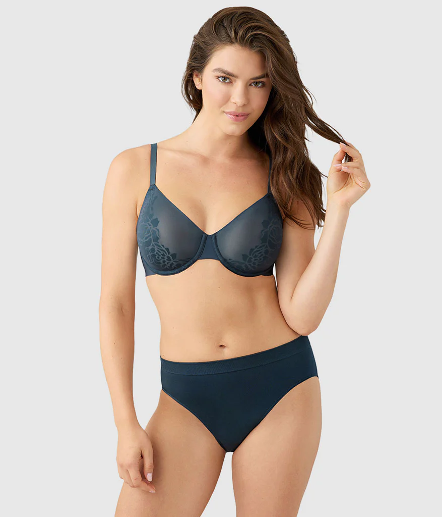 Confidence Boost™ Underwire Bra: Dark Slate - Image 4