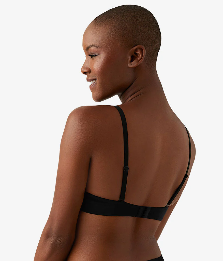 Cotton To A Tee Plunge T-Shirt Bra: Night - Image 3