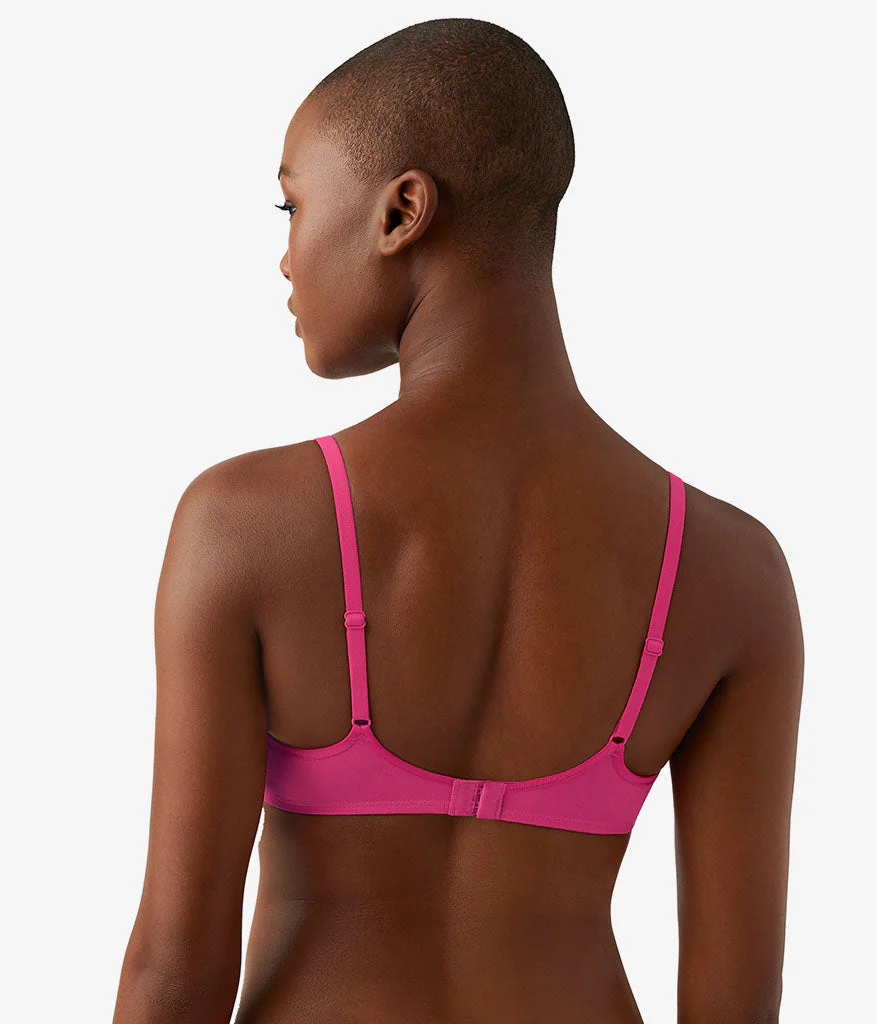 Cotton To A Tee Scoop Underwire Bra: Raspberry Sorbet - Image 3