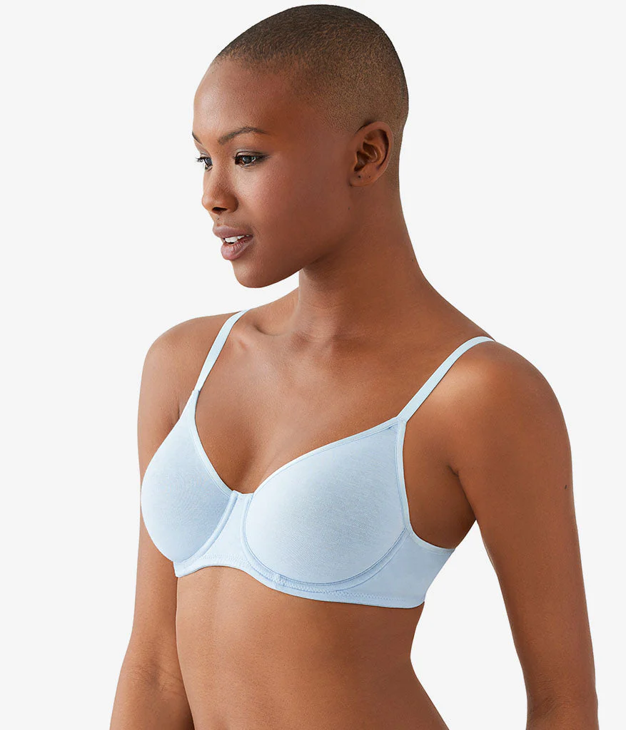 Cotton To A Tee Underwire Bra: Dream Blue - Image 2