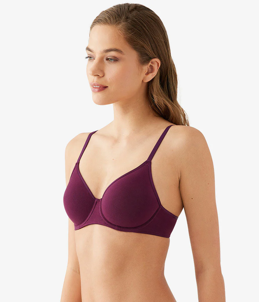 Cotton To A Tee Underwire Bra: Potent Purple - Image 2