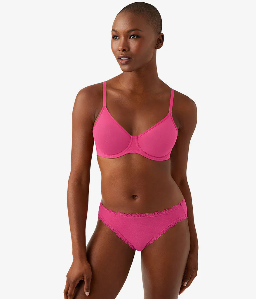 Cotton To A Tee Underwire Bra: Raspberry Sorbet - Image 4