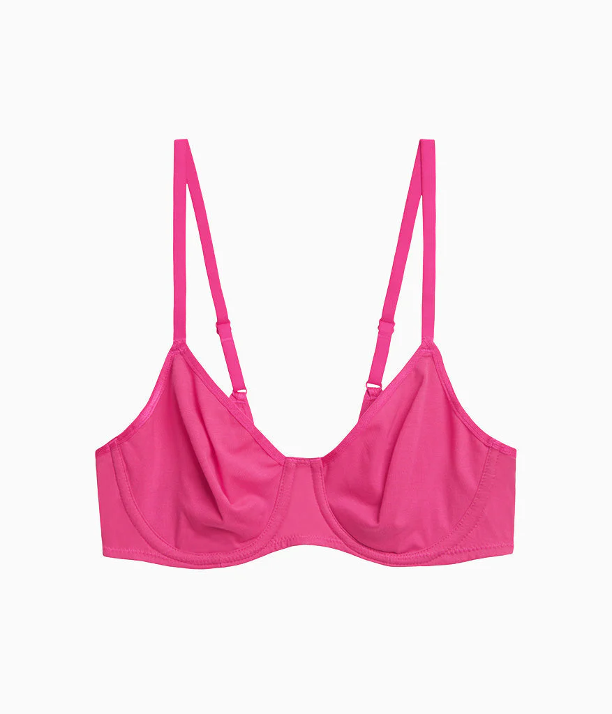Cotton To A Tee Underwire Bra: Raspberry Sorbet - Image 5