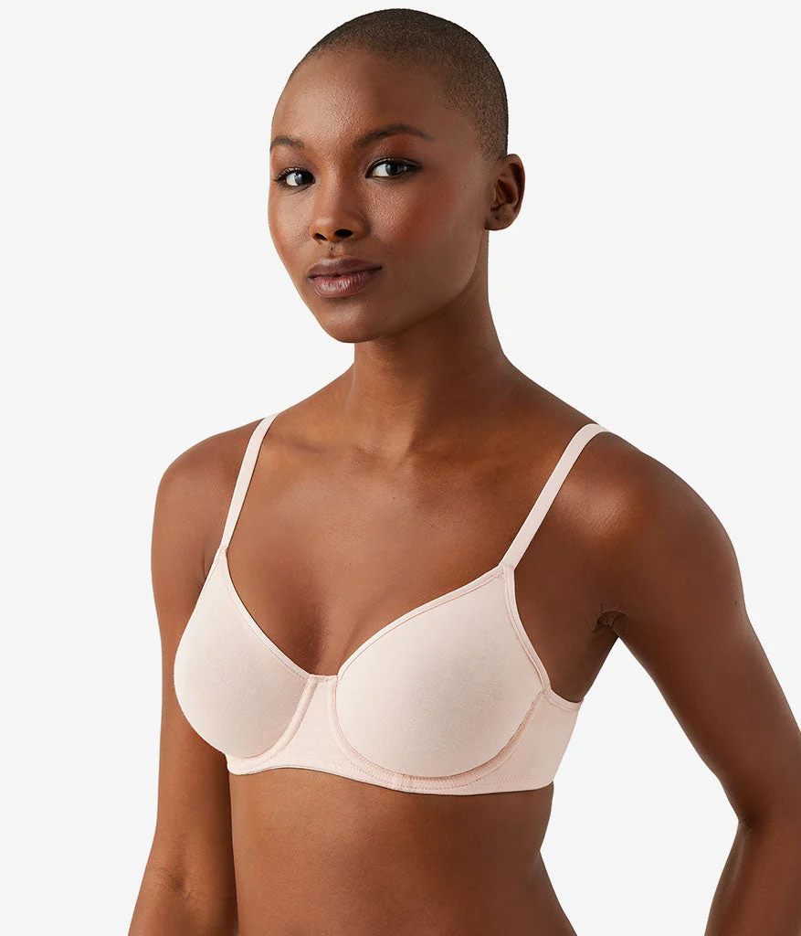 Cotton To A Tee Underwire Bra: Rose Smoke - Image 2