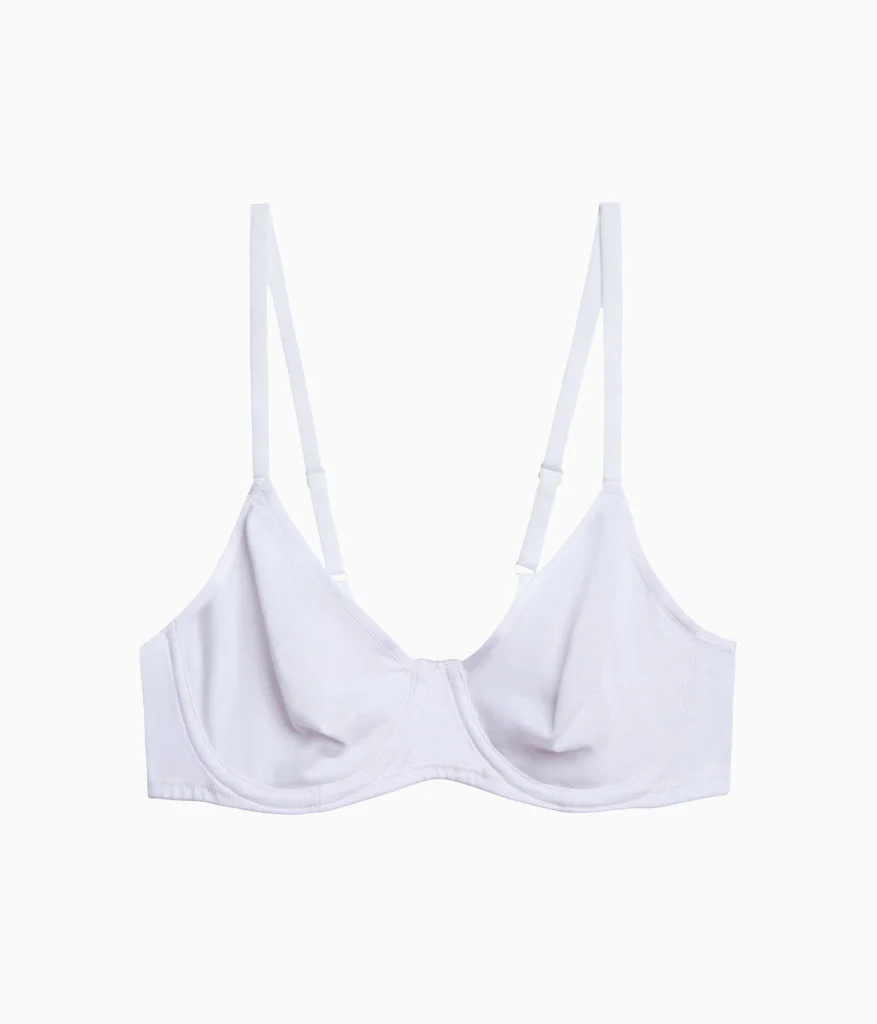 Cotton To A Tee Underwire Bra: White - Image 5