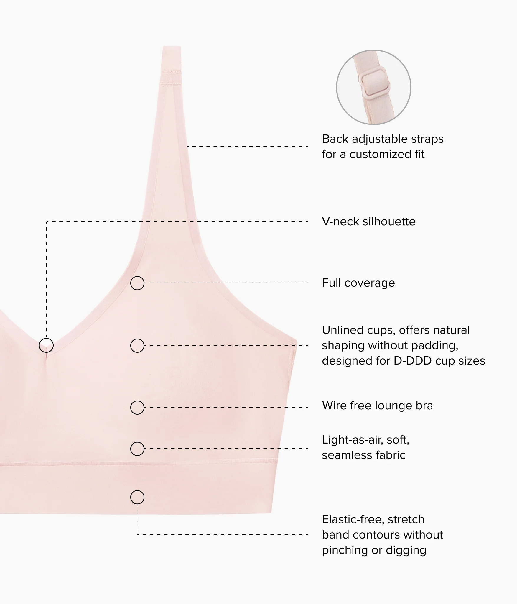 Easy Like Sunday™ Wire Free Bra: Rose Dust - Image 4