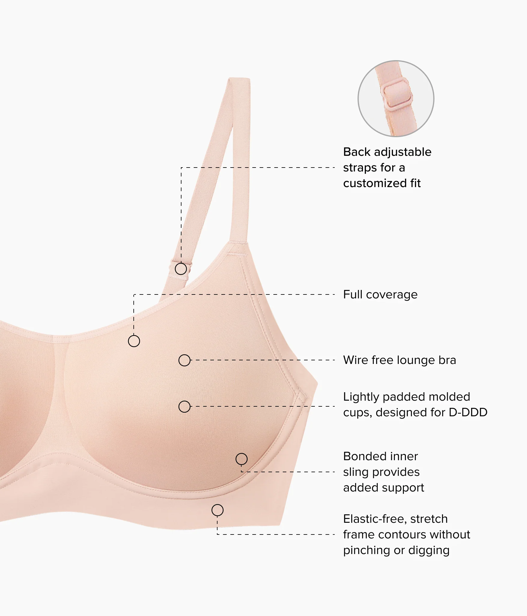 Easy Like Sunday™ Wire Free T-Shirt Bra: Rose Dust - Image 4