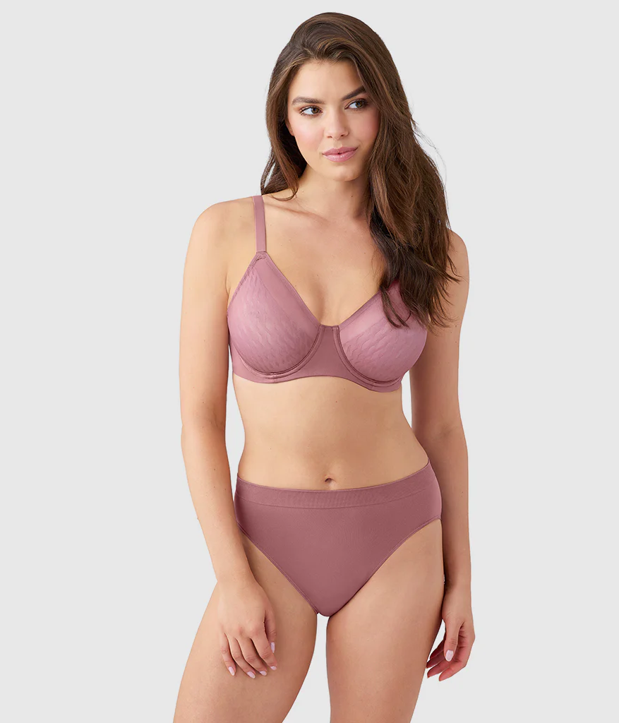 Elevated Allure Underwire Bra: Rose Brown - Image 4
