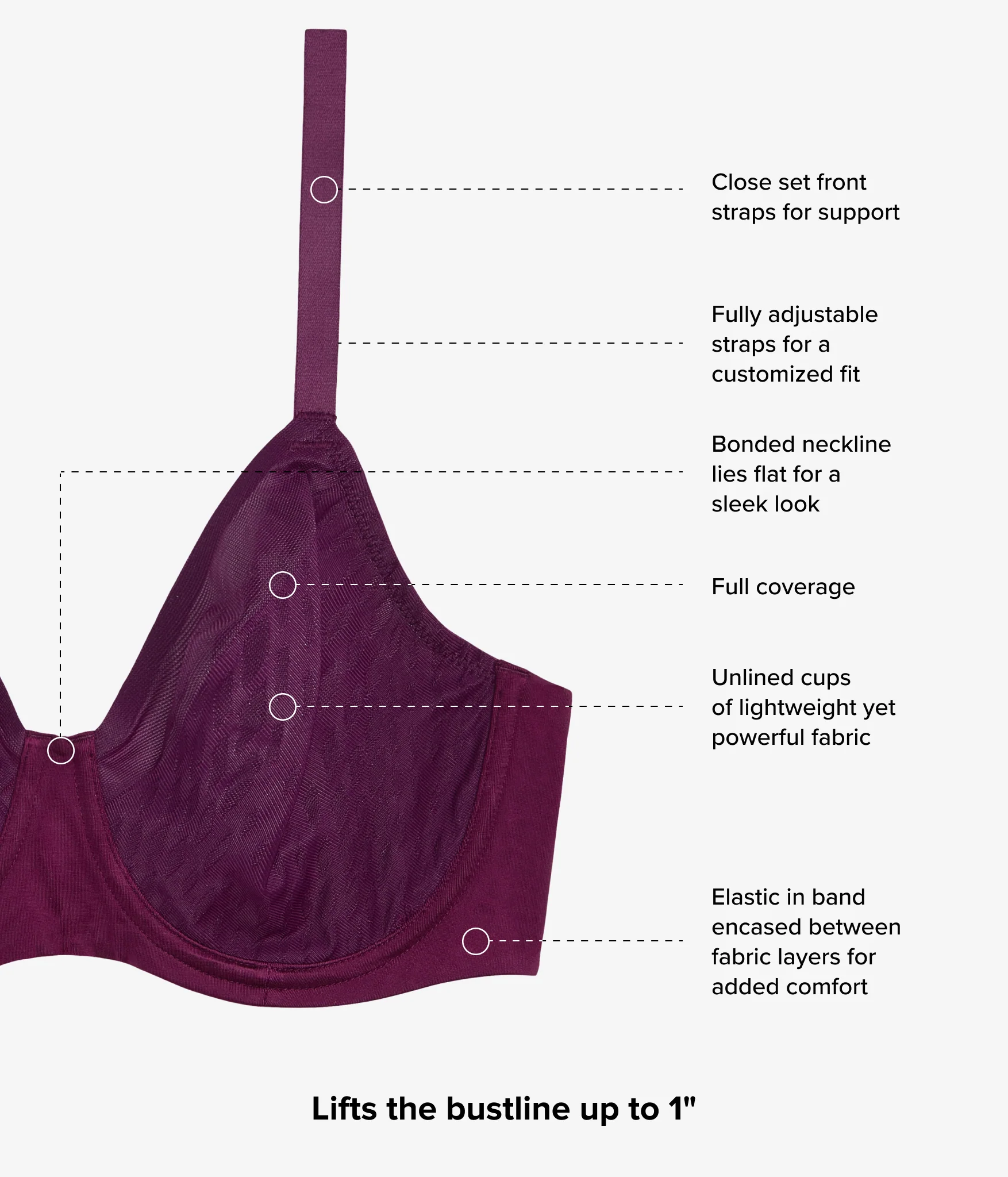 Elevated Allure Underwire Bra: Winter Bloom - Image 5