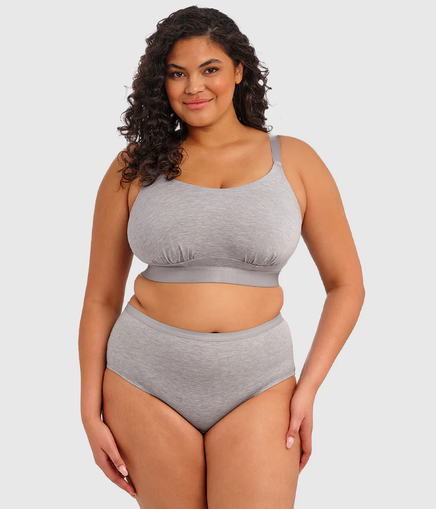 Downtime Wire Free Bralette: Grey Marl - Image 3