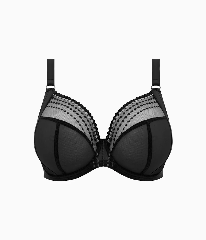 Matilda Underwire Plunge Bra: Black - Image 5