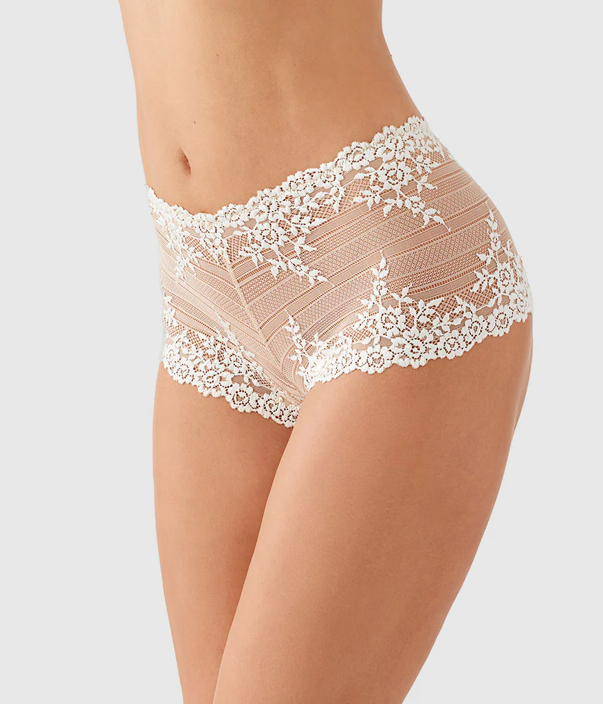 Embrace LaceĀ® Boyshort: Sand/Ivory - Image 2